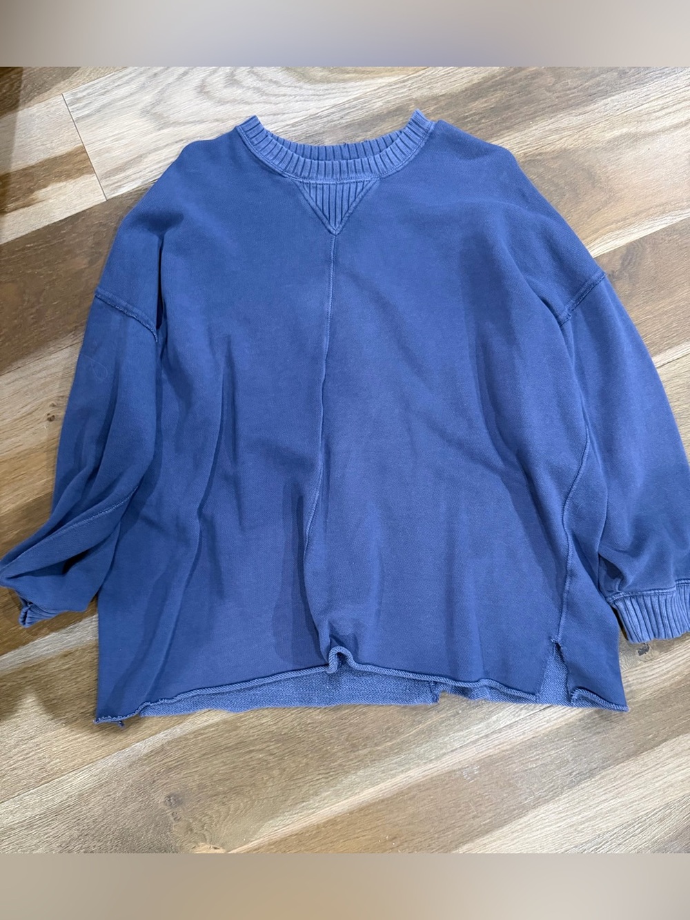 aerie Indigo Blue Crewneck Sweater